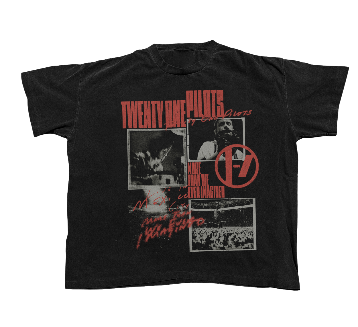 IMAGINED” SCRIPT PHOTO TEE – Twenty One Pilots