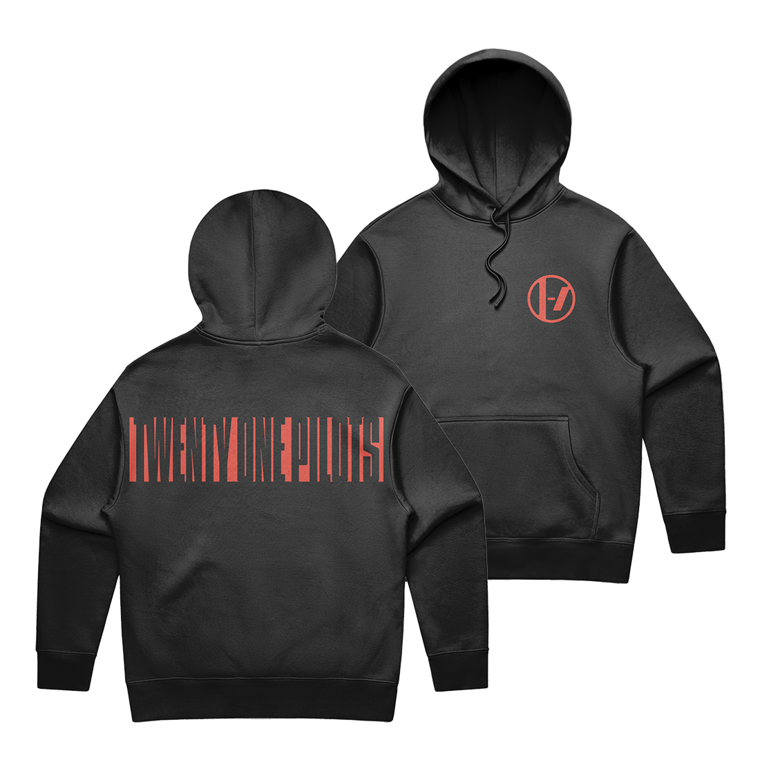 Logo BackBlock Hoodie Twenty One Pilots Medium