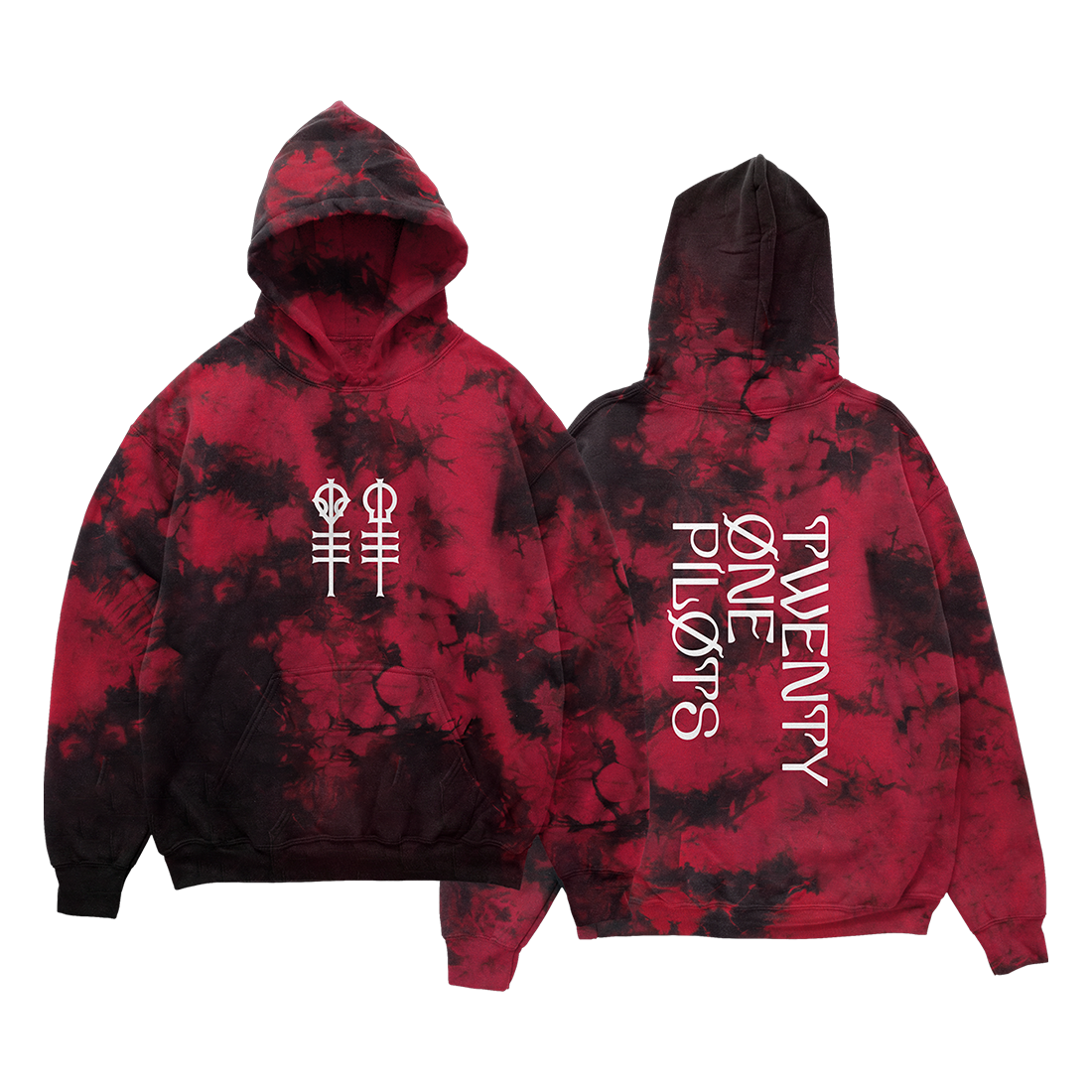 Keys Red Wash Hoodie