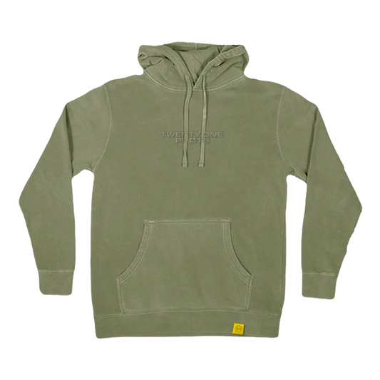 EMBROIDERED LOGO HOODIE (GREEN)