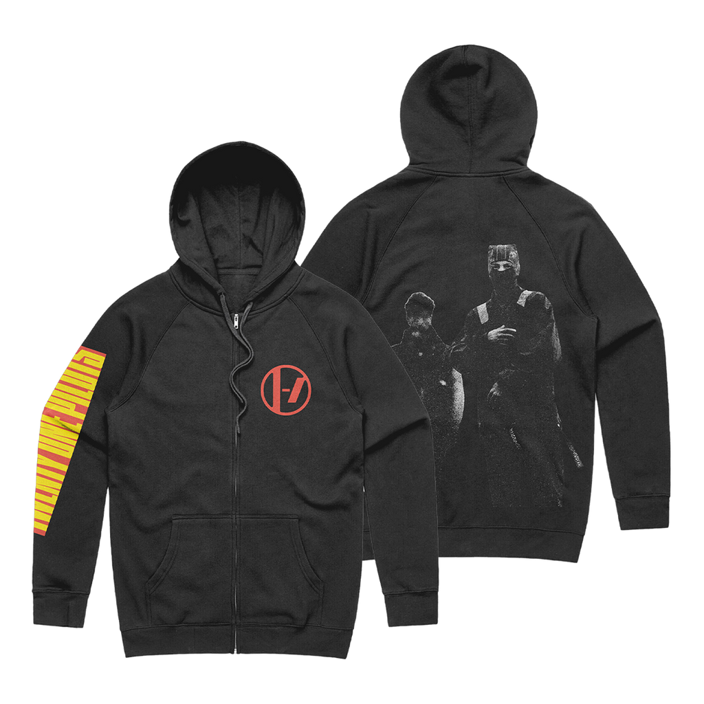 CLANCY BLOCKSLEEVE ZIP-UP HOODIE – Twenty One Pilots CLANCY BLOCKSLEEVE ZIP-UP HOODIE – Twenty One Pilots