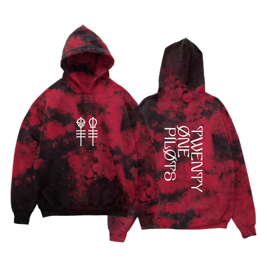 Keys Red Wash Hoodie