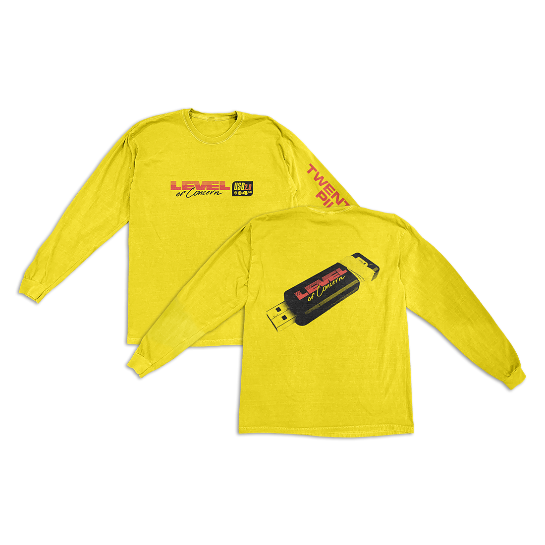 Yellow Tech Long Sleeve T-Shirt
