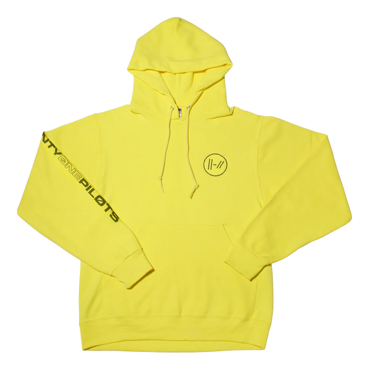 Embroidered Round Logo Hoodie (Yellow)