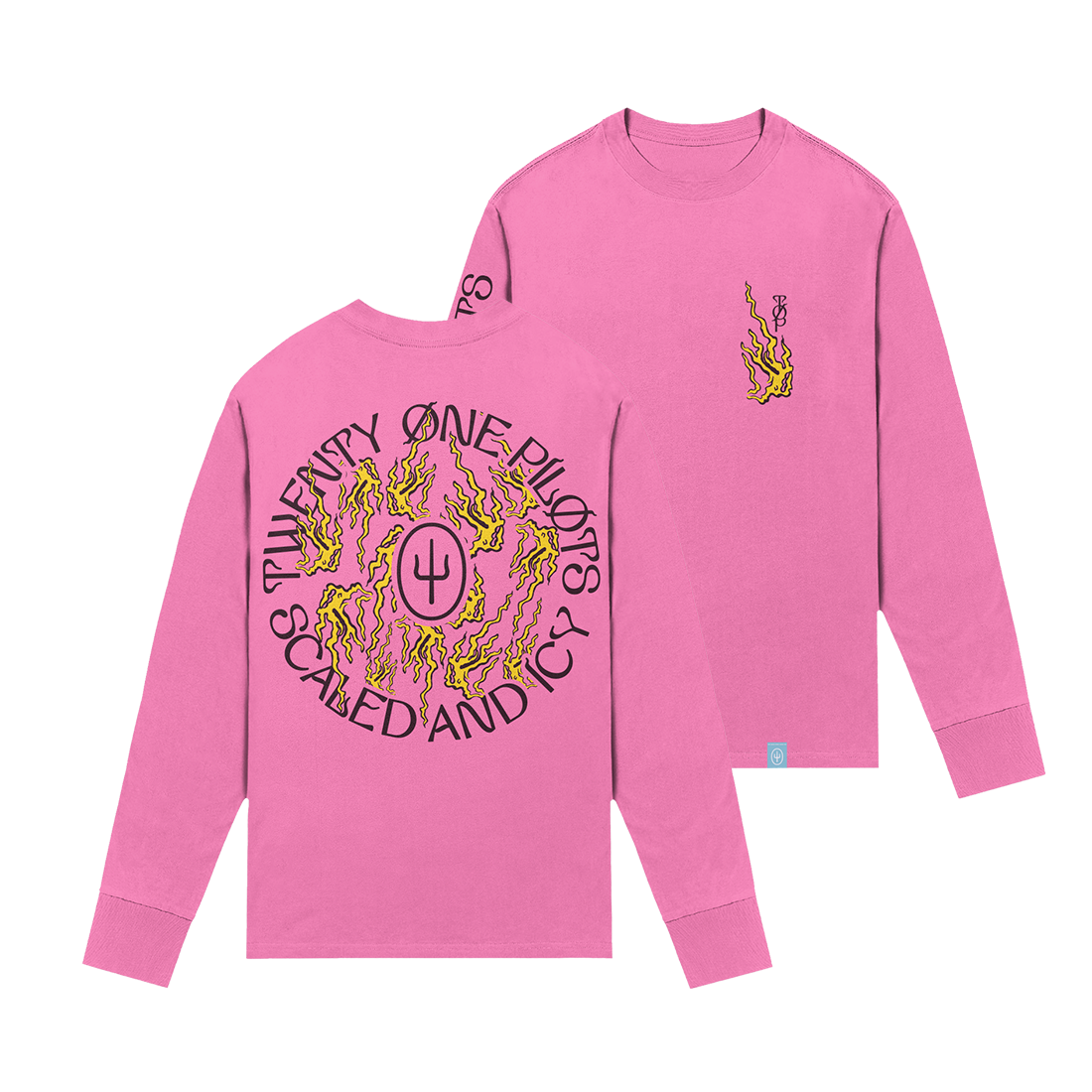 Scaled and Icy Flames Long Sleeve T-Shirt